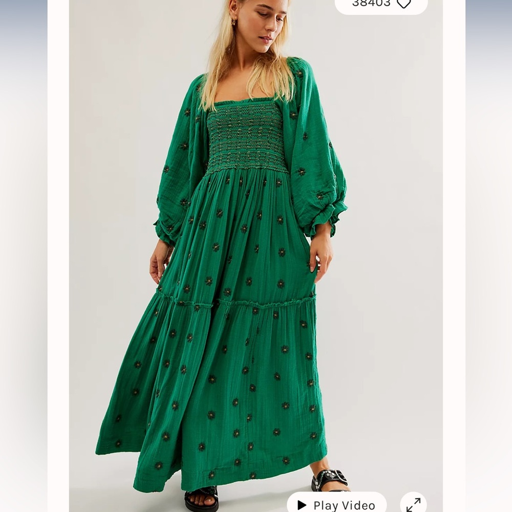 XS Free People Dahlia Maxi Dress